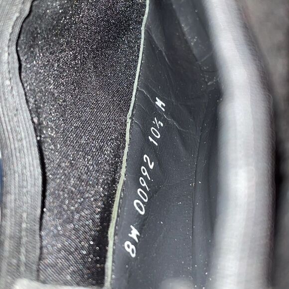 Stuart Weizman Black Stretch Suede Ankle Boots Heels 10.5M - Picture 9 of 9